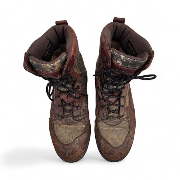 LaCrosse 500014 Men’s 8W Camo Brown Leather Hunting Boots Thinsulate Waterproof - Picture 7 of 11